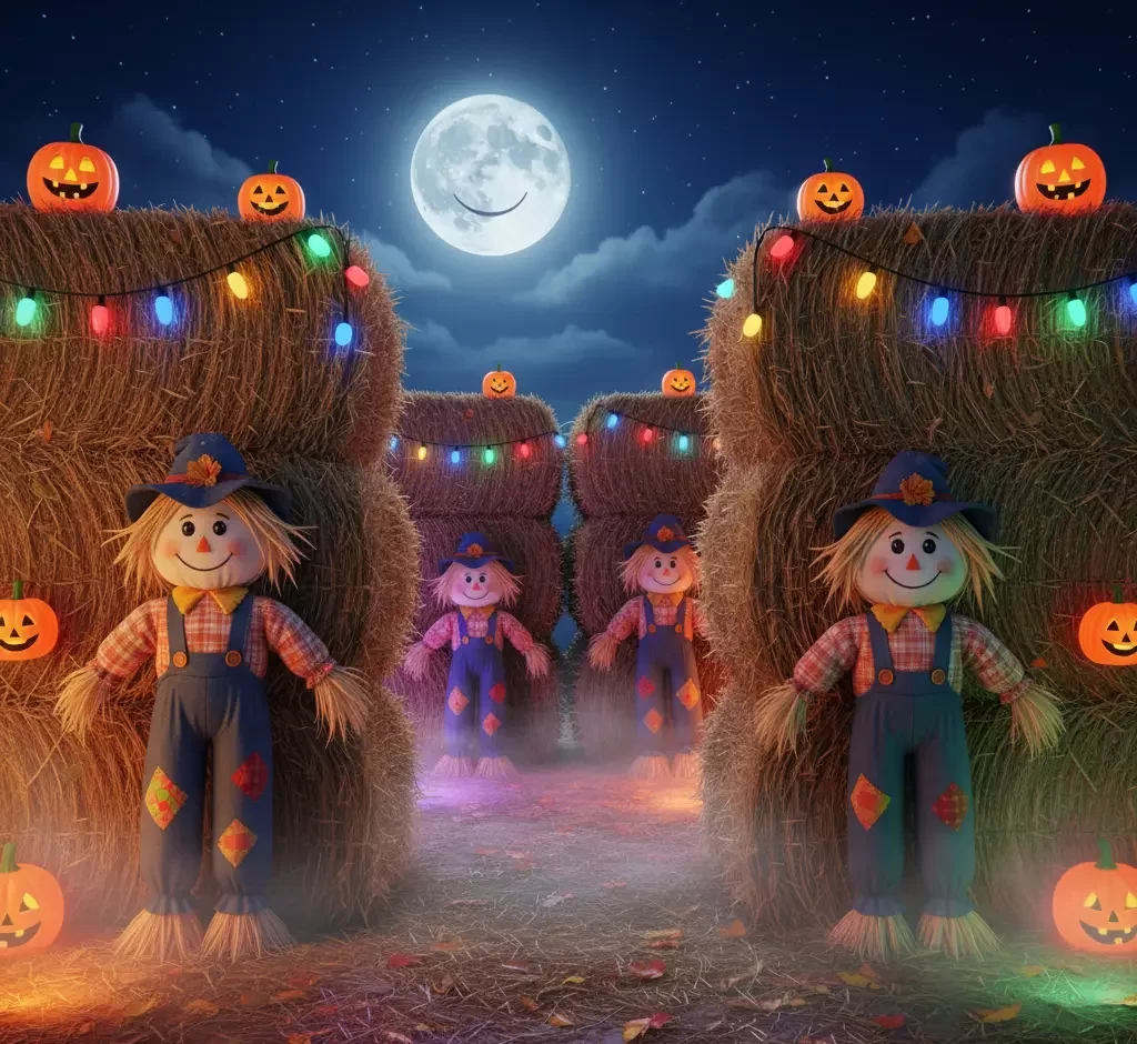 Wicked Walk Immersive Halloween Experience in New York - Scarecrow Haystack Maze